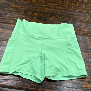 Athleta Green Athletic Shorts Lightweight Stretchy Design